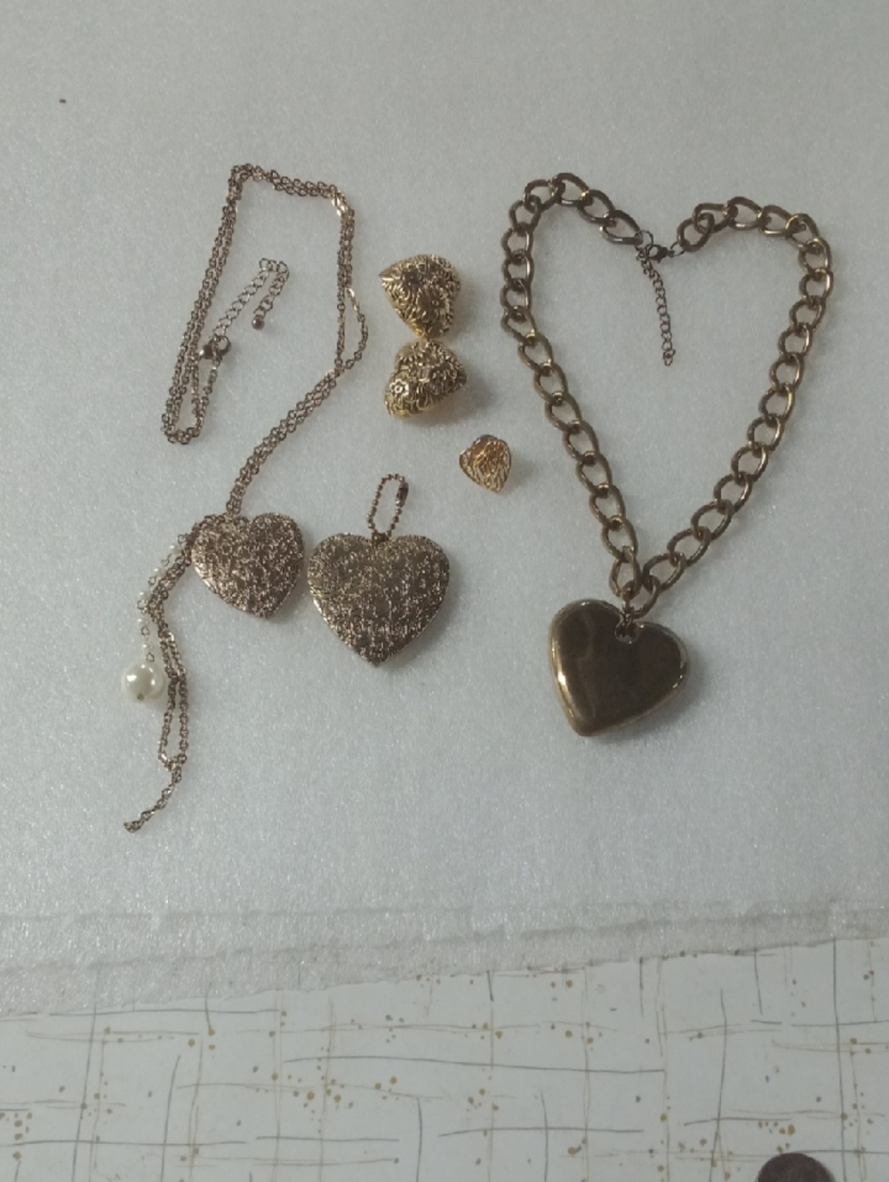 Gold Tone Heart Bundle #A445